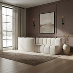 Arc - Boucle Fabric 4 Piece Sofa
