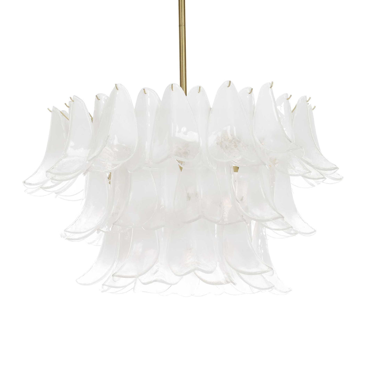 White Lotus - 10 Light Pendant - Brass