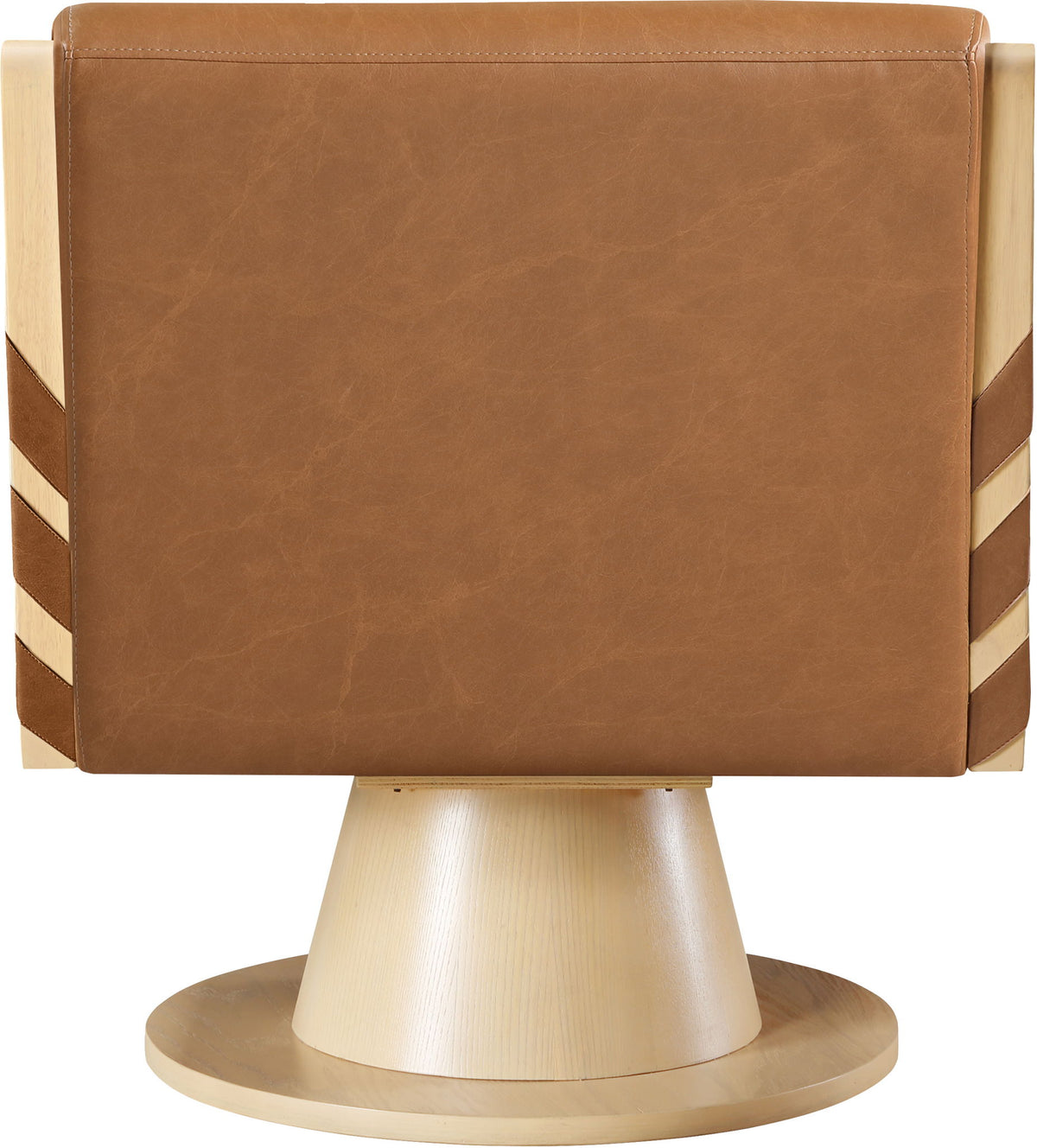 Millwin - Swivel Accent Chair With Natural Base
