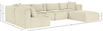 Shaggy - 6 Piece Modular U-Shaped Sectional
