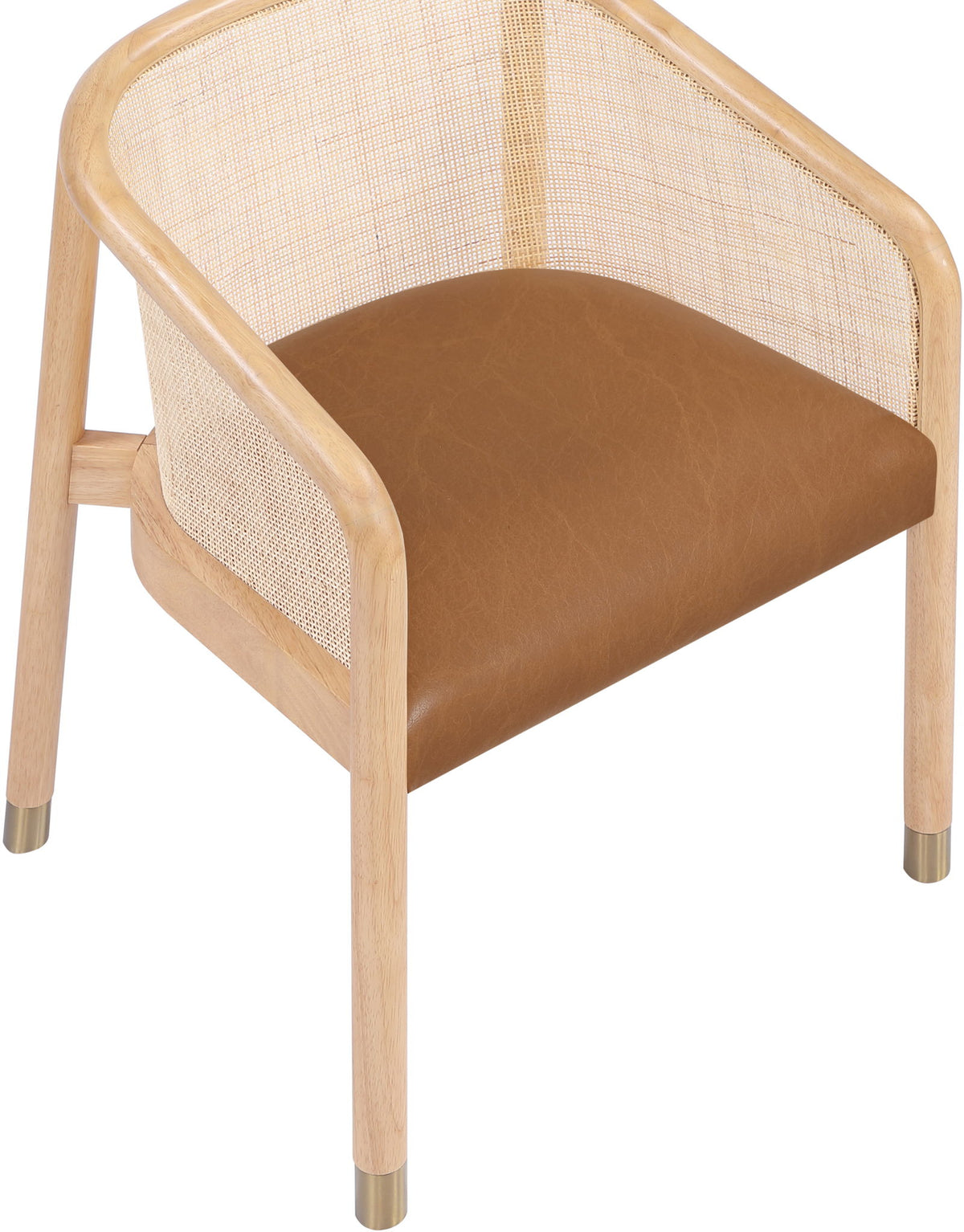 Sylvan - Vegan Leather Dining Chair (Set of 2) - Natural Frame
