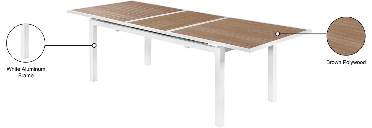 Nizuc - Outdoor Patio Extendable Dining Table
