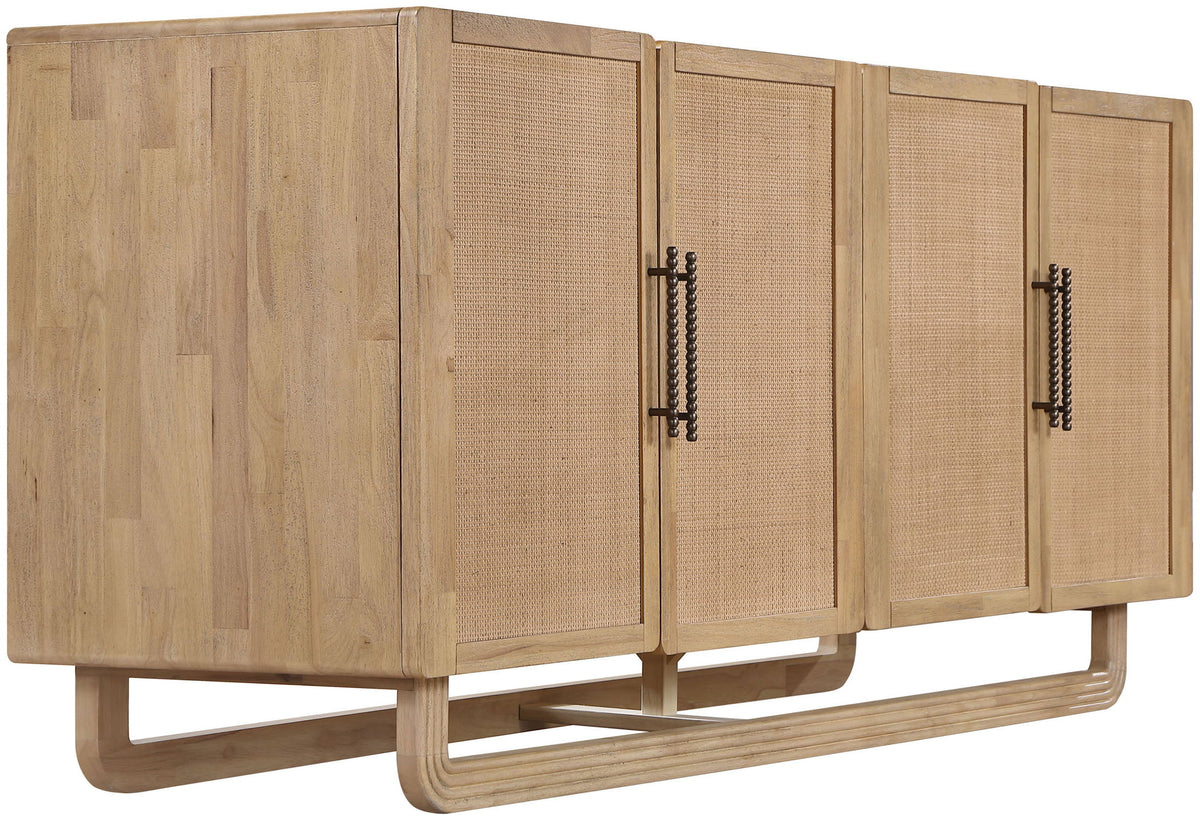 Sova - Solid Wood, Oak Veneer And Stainless Steel Sideboard/Buffet