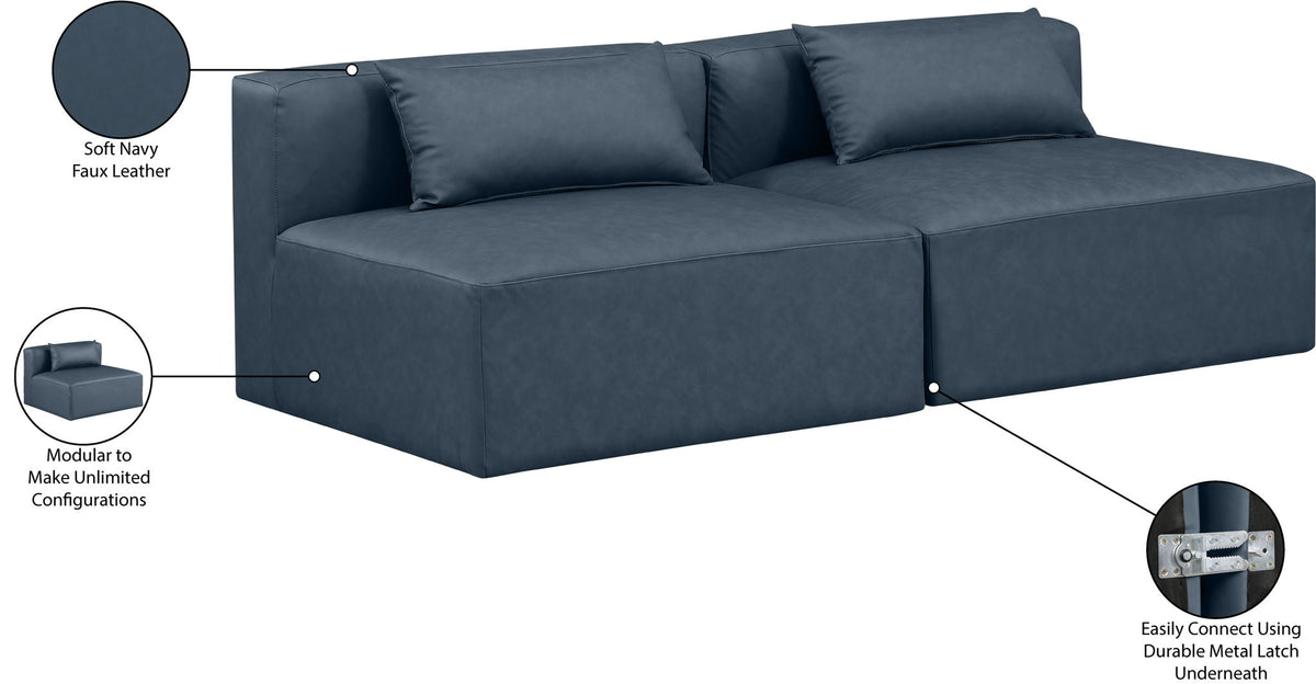 Cube - Modular 2 Seat Armless Sofa
