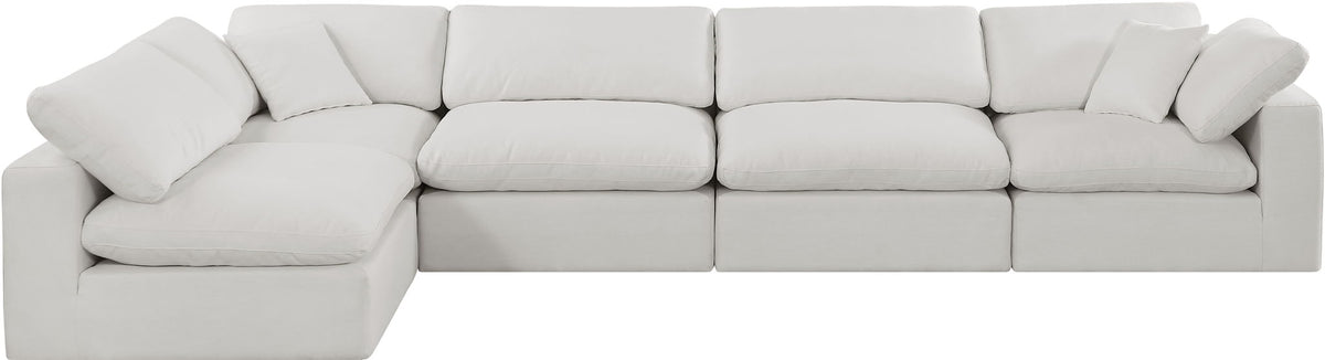 Comfy - 5 Piece Linen Modular Sectional