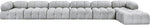 Ames - 7 Piece Boucle Fabric Modular L-Shaped Sectional
