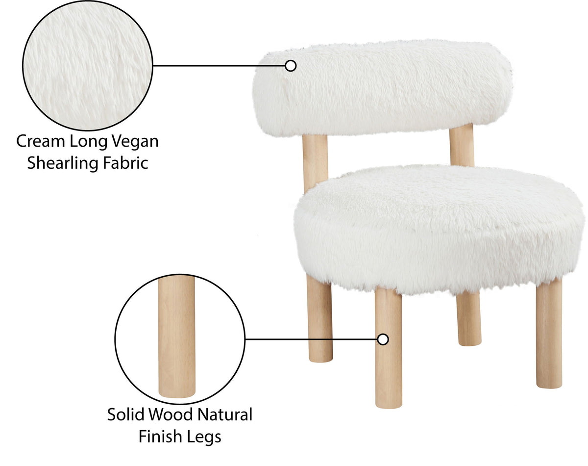 Ambre - Shearling Fabric Accent Chair