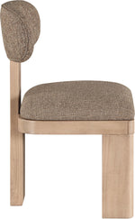 Timbra - Linen Textured Fabric Upholstered Dining Chair (Set of 2) - Natural Base