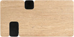 Ravenna - Genuine Travertine Top And Oak Wood Base Table