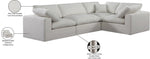 Comfy - 4 Piece Linen Fabric Modular Sectional