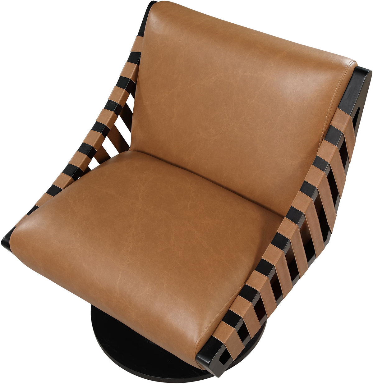 Millwin - Swivel Accent Chair With Black Base