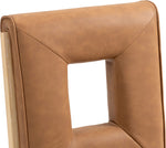 Gwendolyn - Faux Leather Dining Side Chair With Natural Frame (Set of 2)