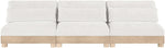 Turin - Chenille Fabric Upholstered Modular Sectional - White
