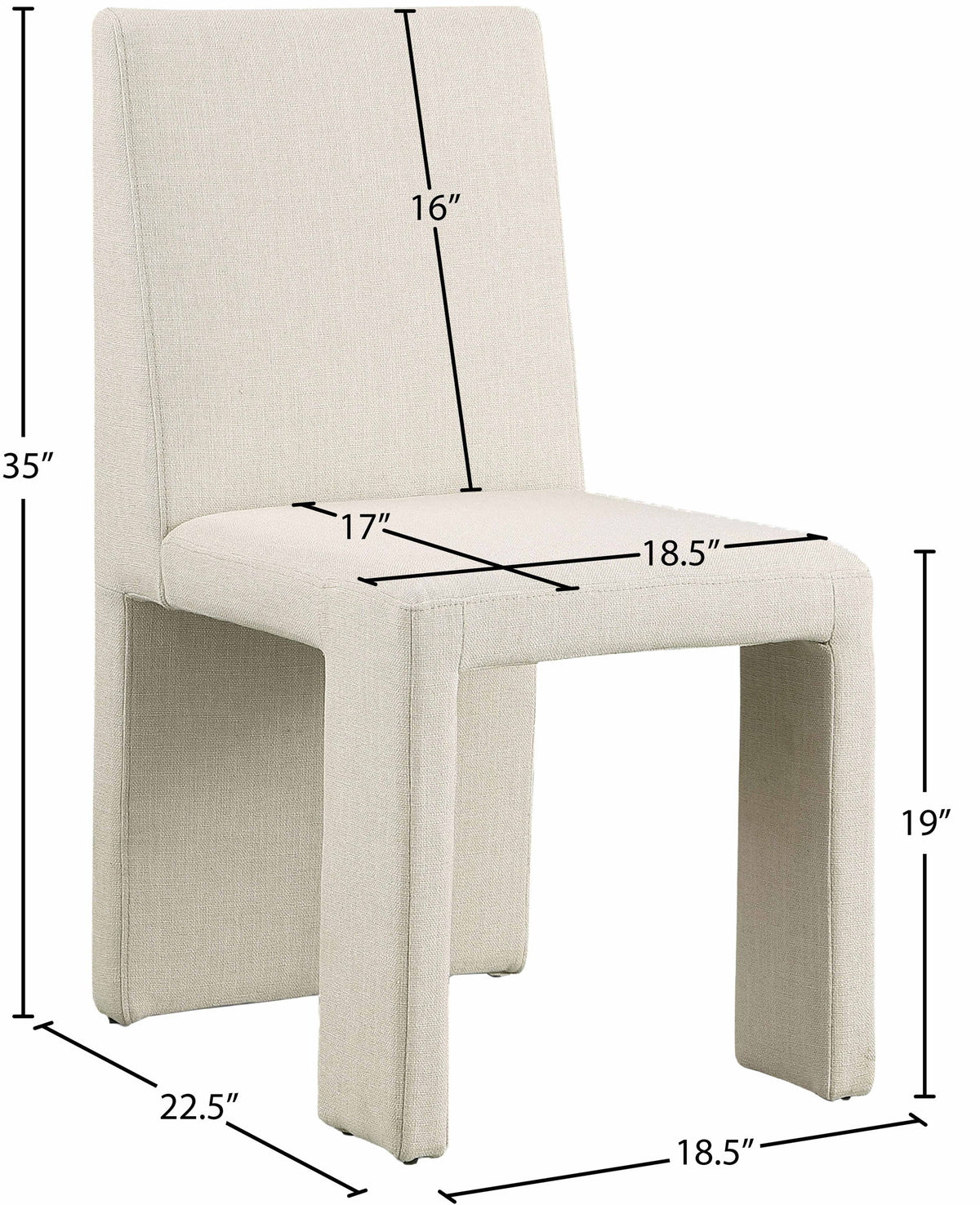 Benson - linen Dining Chair (Set of 2)