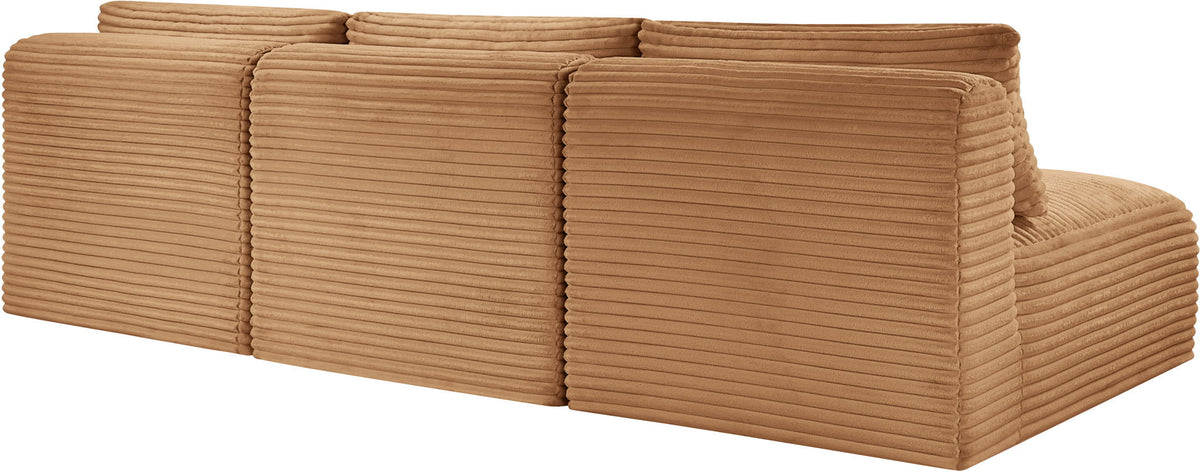 Shaggy - Fabric 3 Seat Modular Armless Sofa