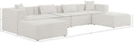 Cube - Linen 6 Piece Modular Double Chaise Sectional