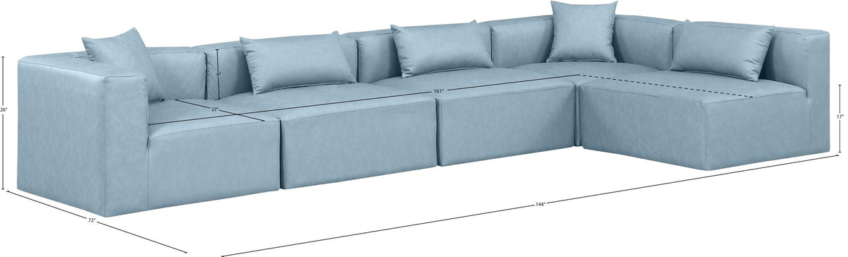 Cube - 5 Piece Modular Sectional