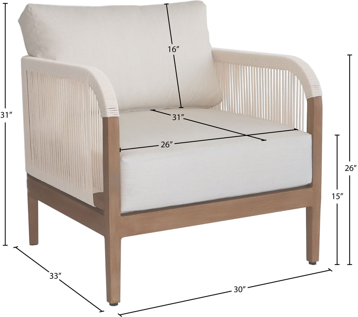 Maui - Water Resistant Outdoor Patio Chair