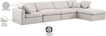 Indulge - Linen 5 Piece Modular Sectional With Chaise