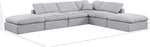 Indulge - Linen 6 Piece Modular Armless Sectional