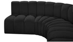 Arc - Boucle Fabric 6 Piece U-Shaped Modular Sofa
