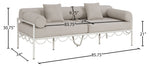 Portofino - Resilient Water Repellent Fabric 85.75" Upholstered Outdoor Patio Sofa