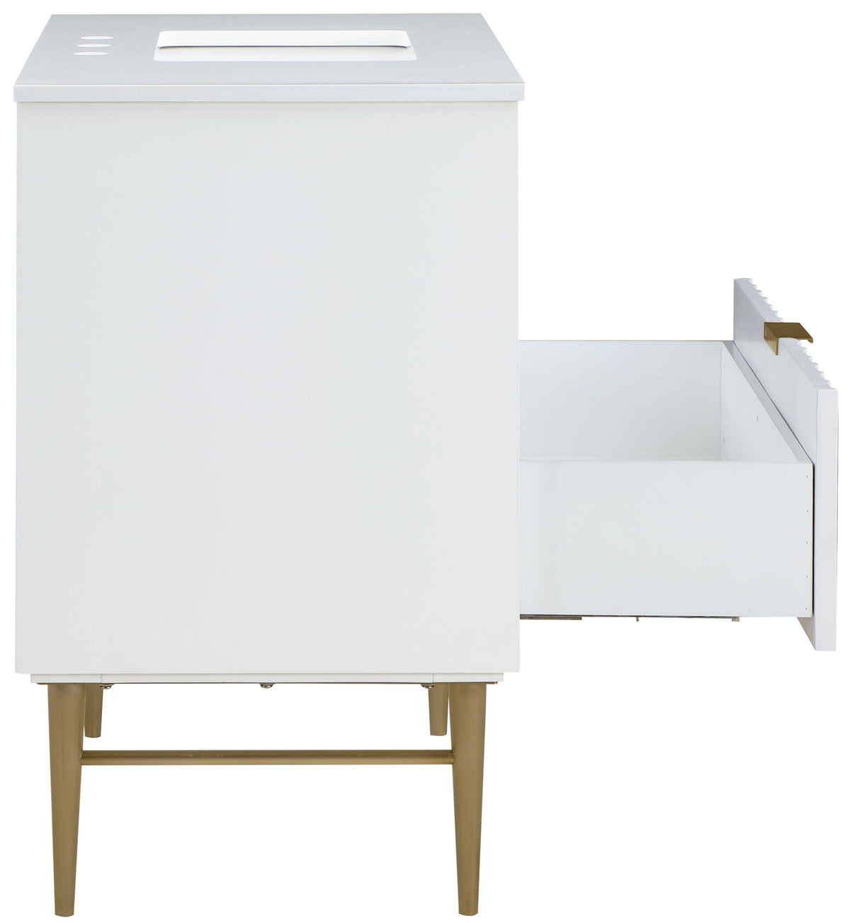 Modernist - Bathroom Vanity With Gold Legs