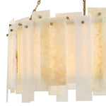 Stacked Deck - Pendant - White / Light Antique Brass