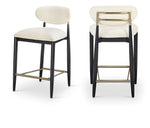 Riccio - Stool - Black And Gold Frame