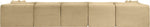 Shaggy - 7 Piece Modular U-Shaped Armless Sectional