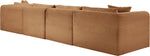 Shaggy - Fabric 5 Piece Modular Sectional With Ottoman