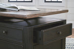 Tyler Creek - Lift Top Cocktail Table - Grayish Brown / Black