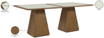Atrium - Glass Top And Wood Base Dining Table