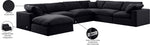 Comfy - 7 Piece Velvet Modular Sectional With Chaise