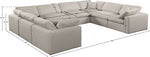 Comfy - 8 Piece Linen Modular Sectional