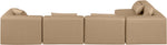 Cube - 5 Piece Modular Sectional - Tan