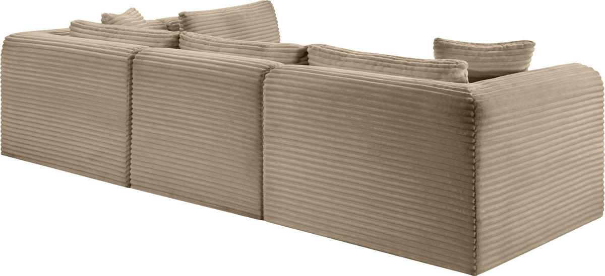 Shaggy - Fabric 4 Piece Modular Sectional