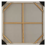 Up In Smoke - Framed Modern Art - Black / Brown / White / Woodtone