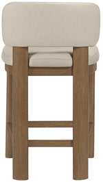 Paloma - Faux Leather Upholstered Counter Stool (Set of 2) - Brown Frame