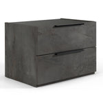 Eastern King Ferrara - Modern Volcano Oxide Grey 4-Piece Bedroom Set