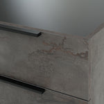 Queen Ferrara - Modern Volcano Oxide Grey Bedroom Set