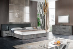 Queen Ferrara - Modern Volcano Oxide Grey Bed by VIG Furniture - View 2