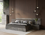 Queen Ferrara - Modern Volcano Oxide Grey Bedroom Set