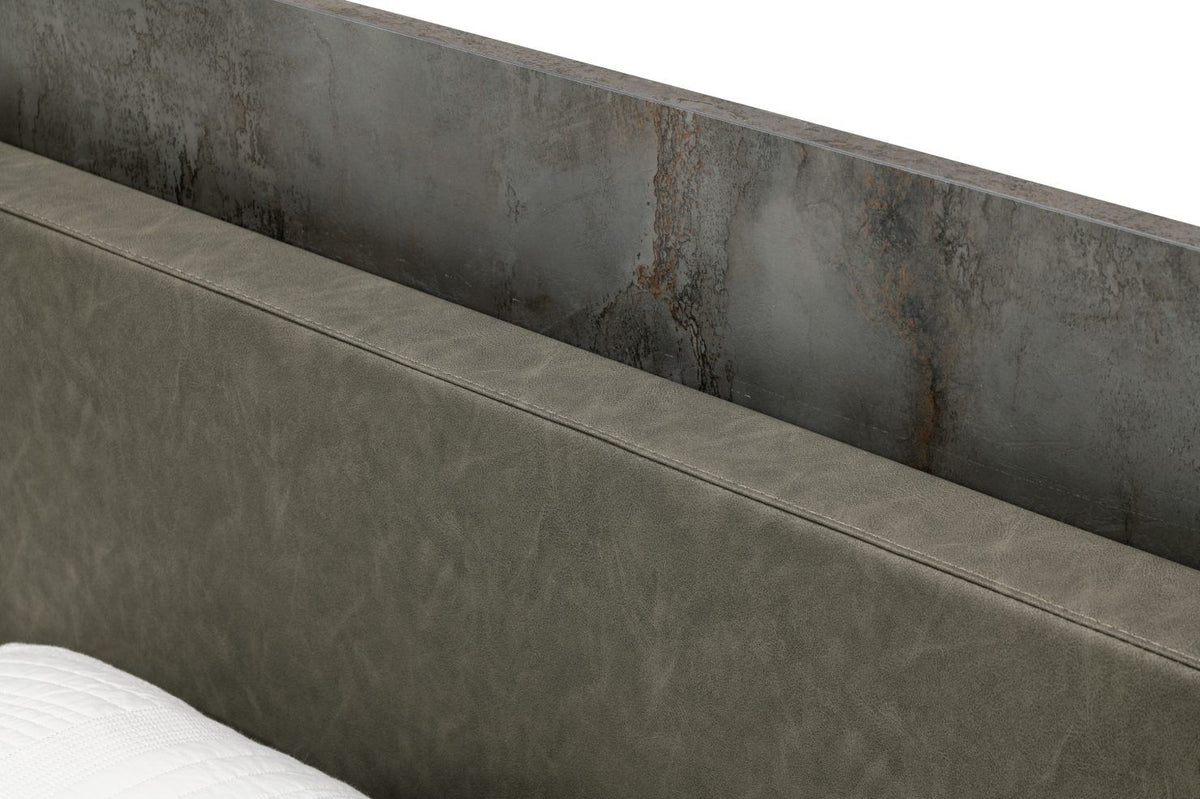 Queen Ferrara - Modern Volcano Oxide Grey Bedroom Set