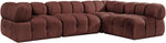 Orin - Fabric Velvet 4 Piece Modular Sectional