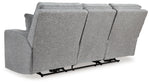 Biscoe - Power Reclining Sofa With Adj Headrest - Pewter