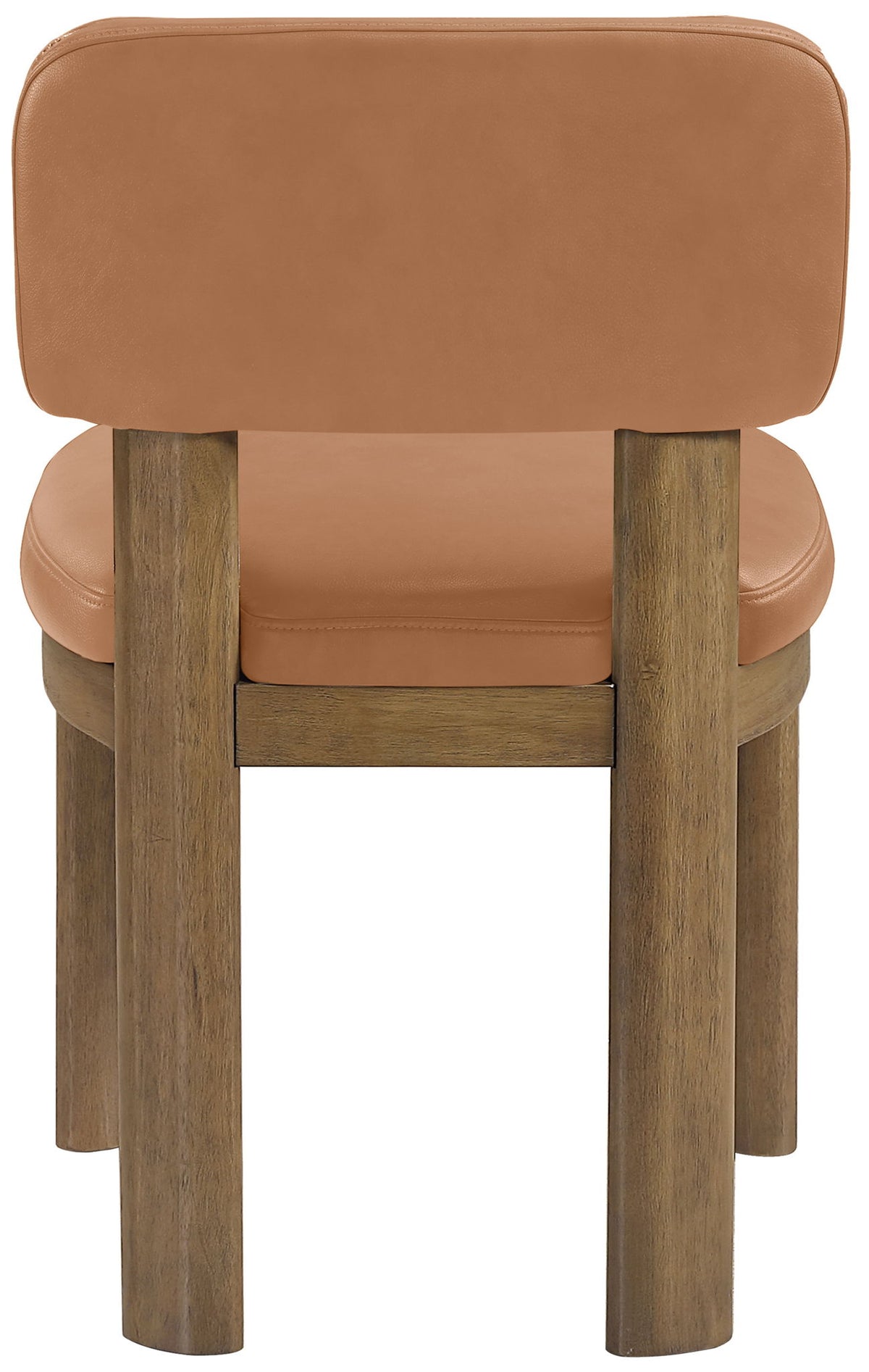 Paloma - Vegan Leather Upholstered Dining Chair (Set of 2) - Brown Frame