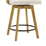 Callah - Contemporary Natural Wood Counter Height Kitchen Bar Stool