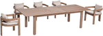 Newport - Acacia Wood 86.75" / 108" Outdoor Patio Dining Table - Natural
