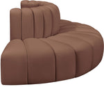 Arc - Faux Leather 4 Piece Modular Sofa